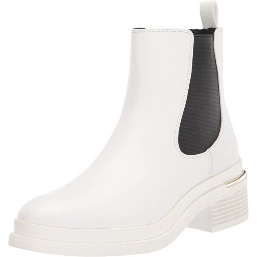Kenneth Cole New York Levon 2.0 Welt Chelsea Boot White Ankle Boots